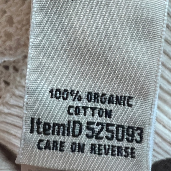 L.L. Bean Women’s Organic Cotton Slub Pointelle Sweater, Polo Preppy Small - Picture 10 of 11